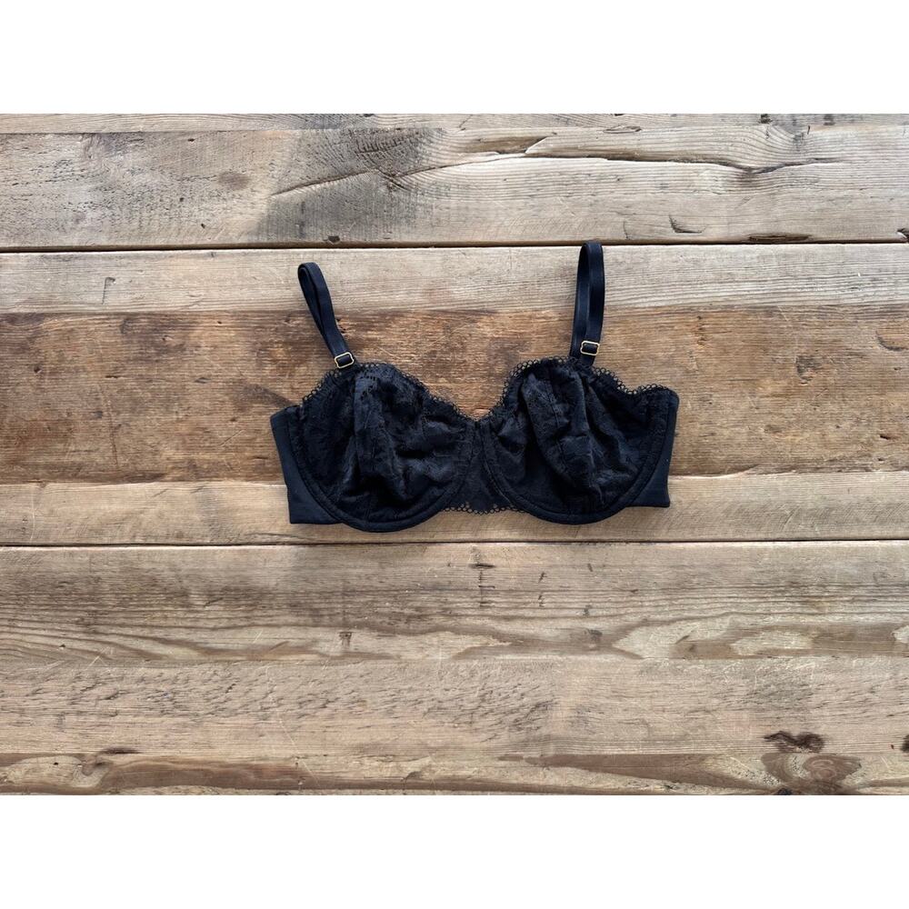SOMA Black 32DD Embraceable Signature Unlined Balconette Underwire Bra